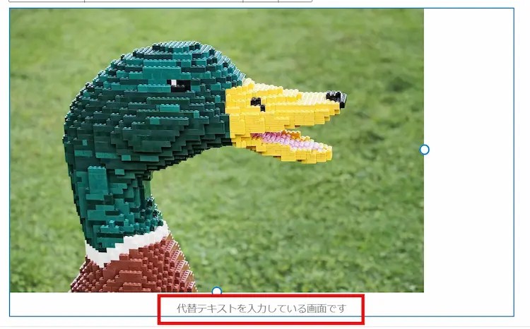 キャプションを入力した画像